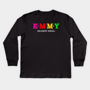 Emmy - Excel, Diligent. Kids Long Sleeve T-Shirt